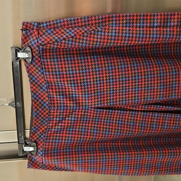 💕TRINA TURK💕 Prizzi Cropped Culottes Pant ~ 10 Multi-Color Check Print NWT - Picture 12 of 16